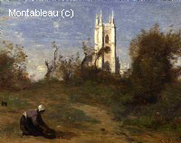 Landscape with a White Tower, Souvenir of Crecy
