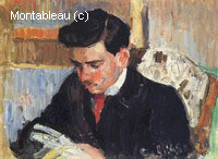 Portrait de Rodo Pissarro entrain de Lire