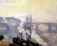 Le Pont de Corneille, Rouen, Matin Brumeux
