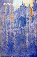 Cathédrale de Rouen, le portail, brouillard du matin