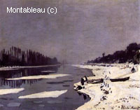 Banquises sur la Seine à Bougival