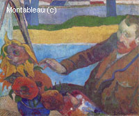 Van Gogh peignant les tournesols