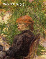 Femme Rousse Assise dans le Jardin de Monsieur Forest (Carmen Gaudin)