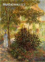 Camille Monet dans le jardin à la maisond'Argenteuil