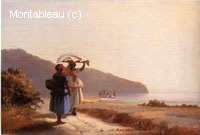 Deux Femmes Discutant près de la Mer, Saint-Thomas