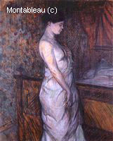 Femme en Chemise Debout près d'un Lit (Madame Poupoule)