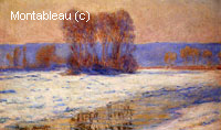 La seine à Bennecourt en hiver