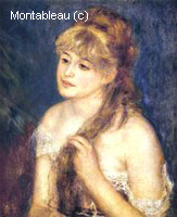 Jeune Femme Tressant ses Cheveux (Mademoiselle Muller)