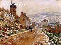 La route de Vetheuil en hiver