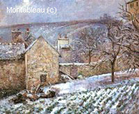 Neige à l'Hermitage, Pontoise