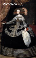 Portrait De La Reine Marianne D'Autriche