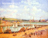 Le Port de Dieppe, les Bassins Duquesne et Berrigny, Marée Haute, Après-midi Ensoleillé