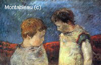 Aline Gauguin et un de ses Frères