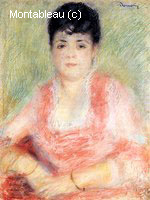Portrait dans une Robe Rose