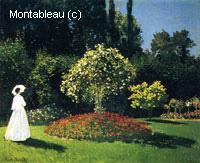 Jeanne-Marguerite Lecadre dans le jardin