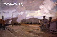 La station de chemin de fer à Argenteuil