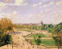 Le Jardin des Tuileries, Matin, Printemps, Soleil