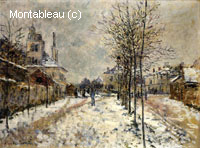Le boulevard de Pontoise à Argenteuil, effet de neige