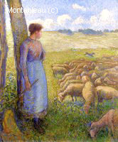 Bergère et Moutons