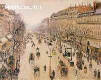 Le Boulevard Montmartre,
Matin, Temps Brumeux