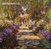 Chemin dans le jardin de Monet à Giverny