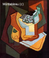 Bottle, Wine Glass and Fruit Bowl