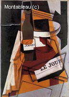 Bottle, Newspaper and Fruit Bowl
