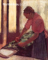 Woman Ironing