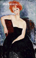 Young Readhead in an Evening Dress