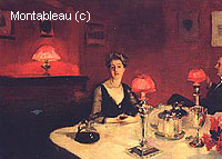 A Dinner Table at Night