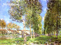 The Lane of Poplars at Moret, Morning