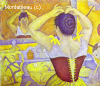 Woman Taking up Her Hair