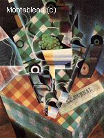 Still Life with Checked Tablecloth