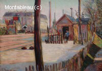 Aiguillage de lignes de chemin-de-fer près de Bois-Colombes