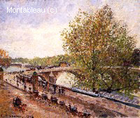 Le Pont Royal, Temps Gris, Après-midi, Printemps
