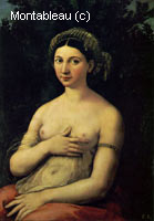 Portrait of a nude woman