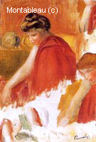 Two Women in Red Robes (study for 'Oedipus Rex')