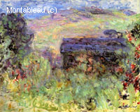La maison vue au travers des rosiers