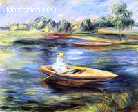 Young Woman Seated on a Rowboat