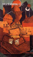 Tobacco, Newspaper and Bottle of Wine