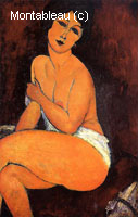 Seated Nude on Divan