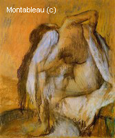 After the Bath, Woman Drying Herself