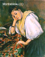 Young Italian Girl Resting on her Elbow
