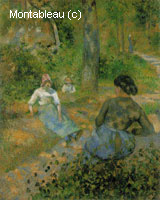 Paysannes se Reposant
