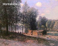 Cabins by the River Loing, Morning
