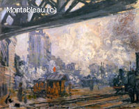 Vue extérieure de la station de Saint-Lazare