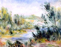 The Banks of a River, Rower in a Boat