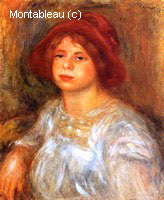 Young Girl Wearing a Red Hat