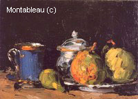 Sugar Bowl, Pears and Blue Cup