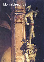 Statue of Perseus by Night